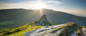Sunrise over the mountains